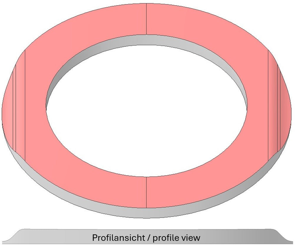 Kattotuulettimen adapterikehys, pyöreä – Crafter 2 / MAN TGE