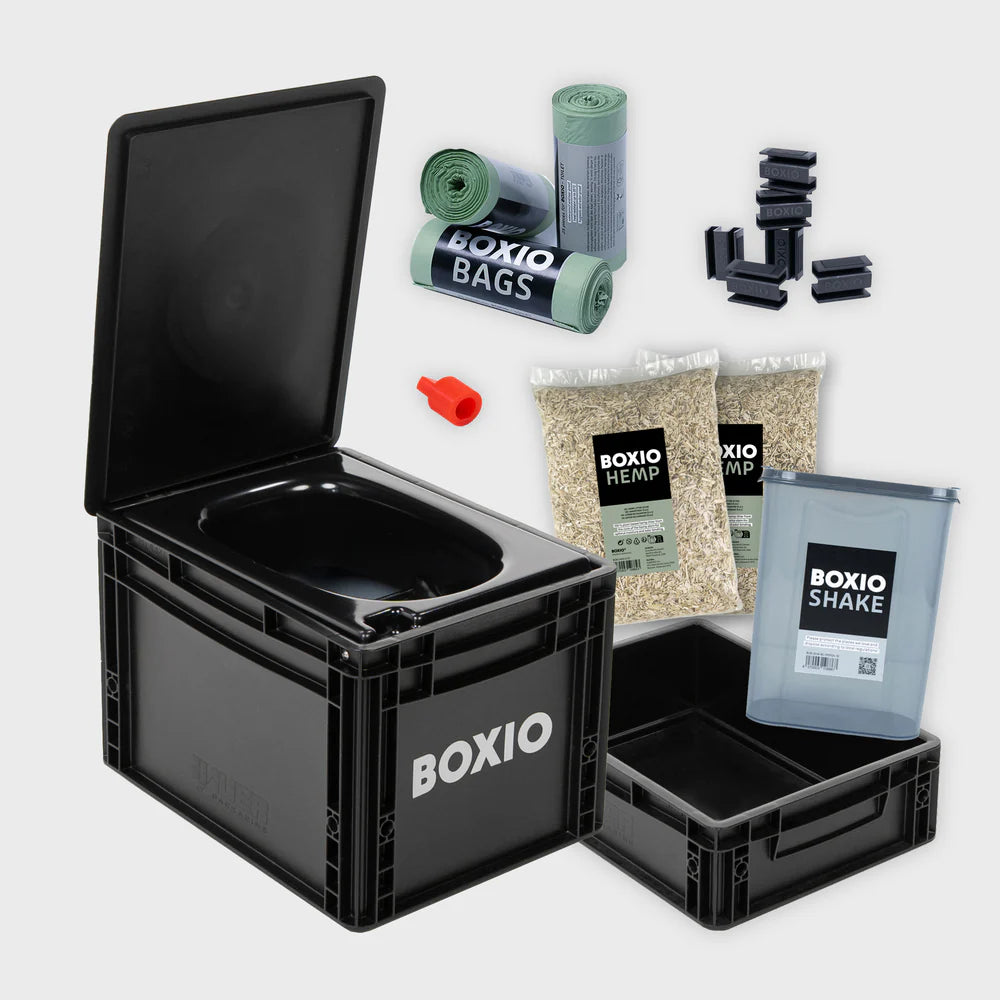 BOXIO TOILET MAX+ – kannettava erotteleva kuivakäymälä korotetulla istuimella