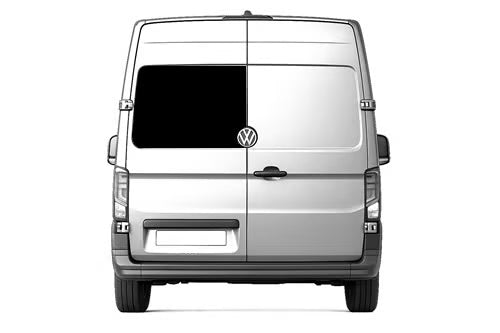 Takaoven ikkuna, vasen, tumma, VW-logolle, VW Crafter, 2017->