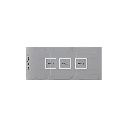 Kattoluukun adapterikehys 40x40 – VW T7 / Ford Transit Custom