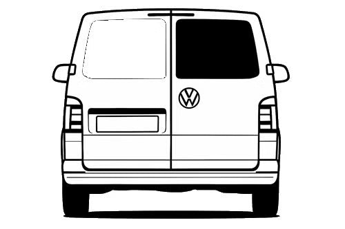 Rear door window, right, tinted, VW Transporter, T5/6